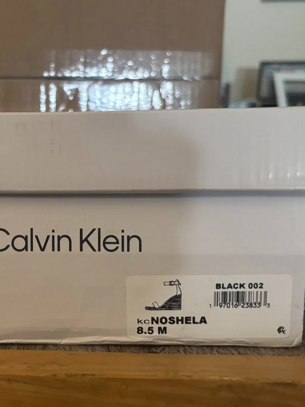 Calvin Klein Black Wedge 8.5